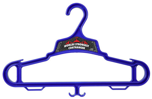 Blue Heavy Duty Coat Hanger