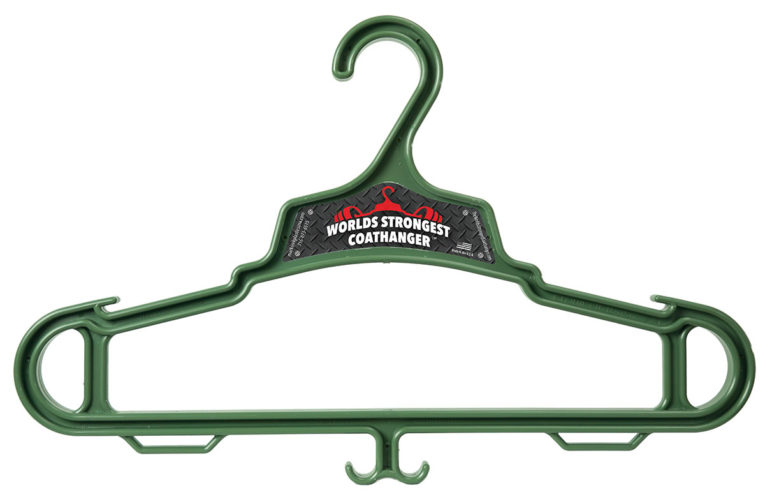 Green Heavy Duty Coat Hanger