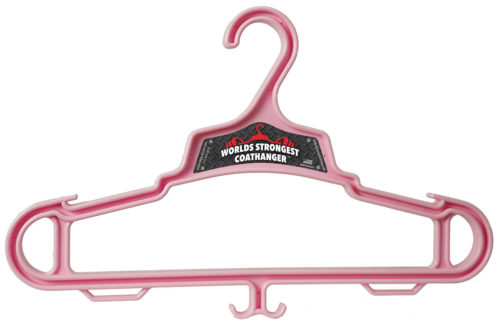 pink Heavy Duty Coat Hanger