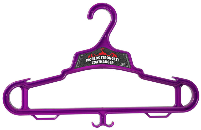 purple Heavy Duty Coat Hanger