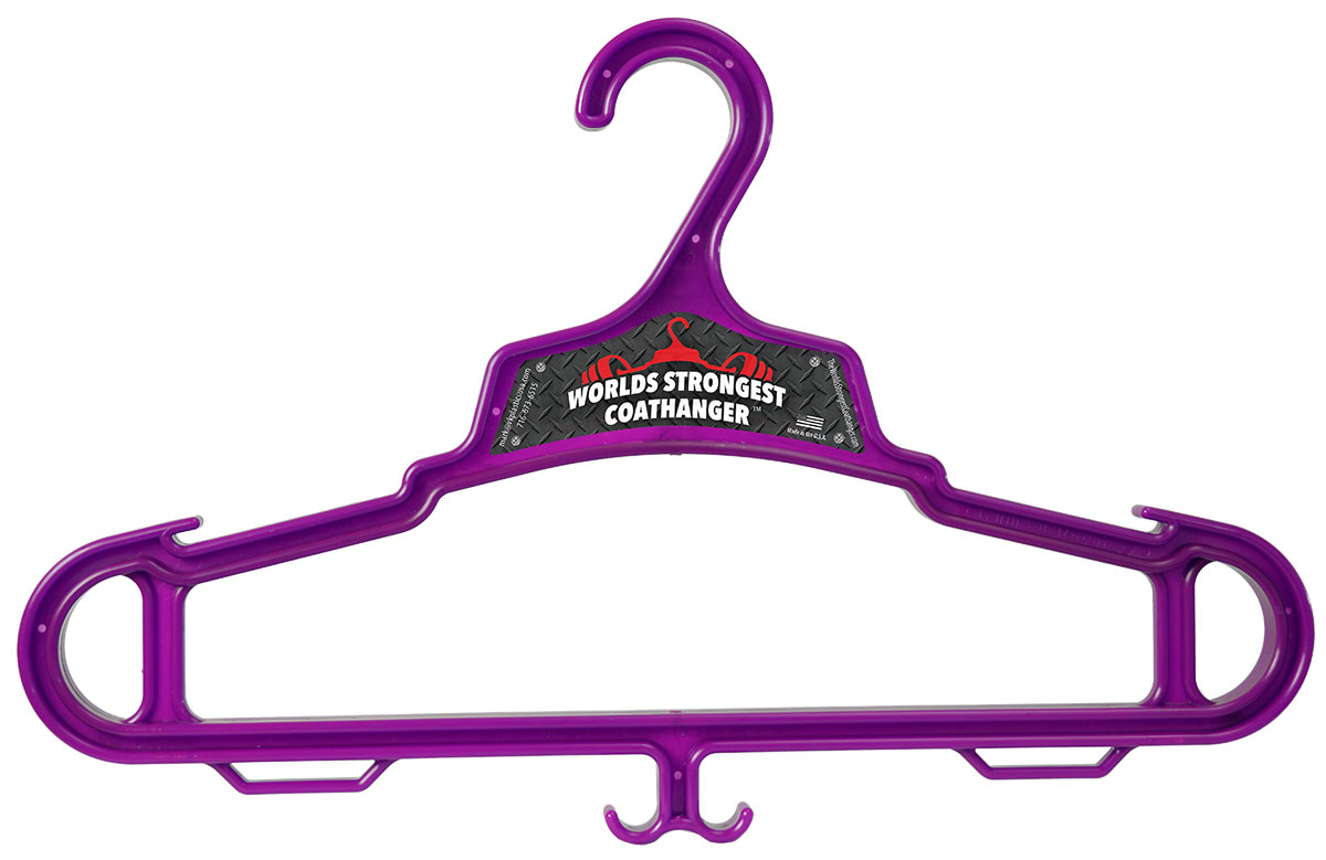 Purple hangers clearance