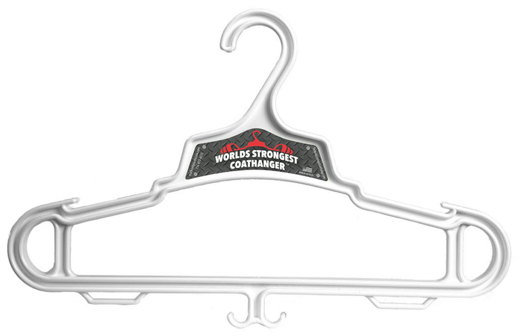 White World's Strongest Coat Hanger