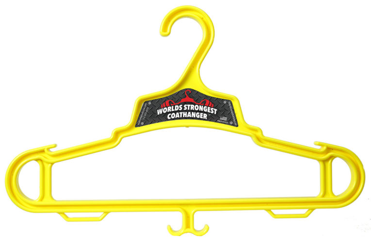 yellow Heavy Duty Coat Hanger